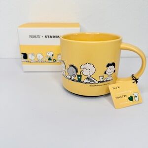 Peanuts + Starbucks 14 oz Friendship Ceramic Mug, 2025.